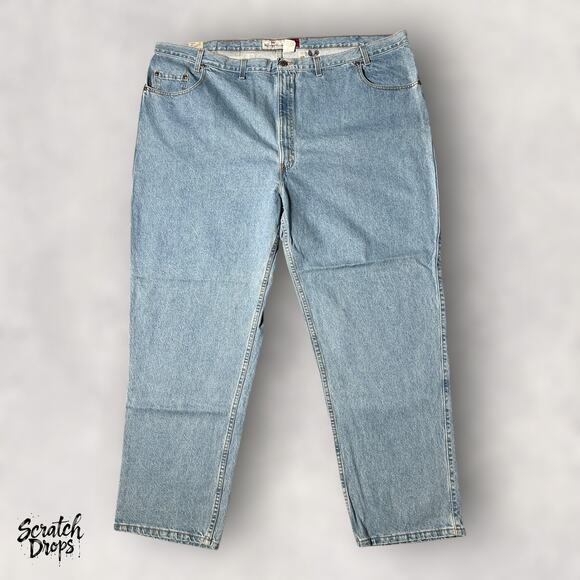 Vintage Levi's Strauss Signature 545 Men's Jeans NWT Deadstock W54 L32 Loose Fit - Picture 2 of 9